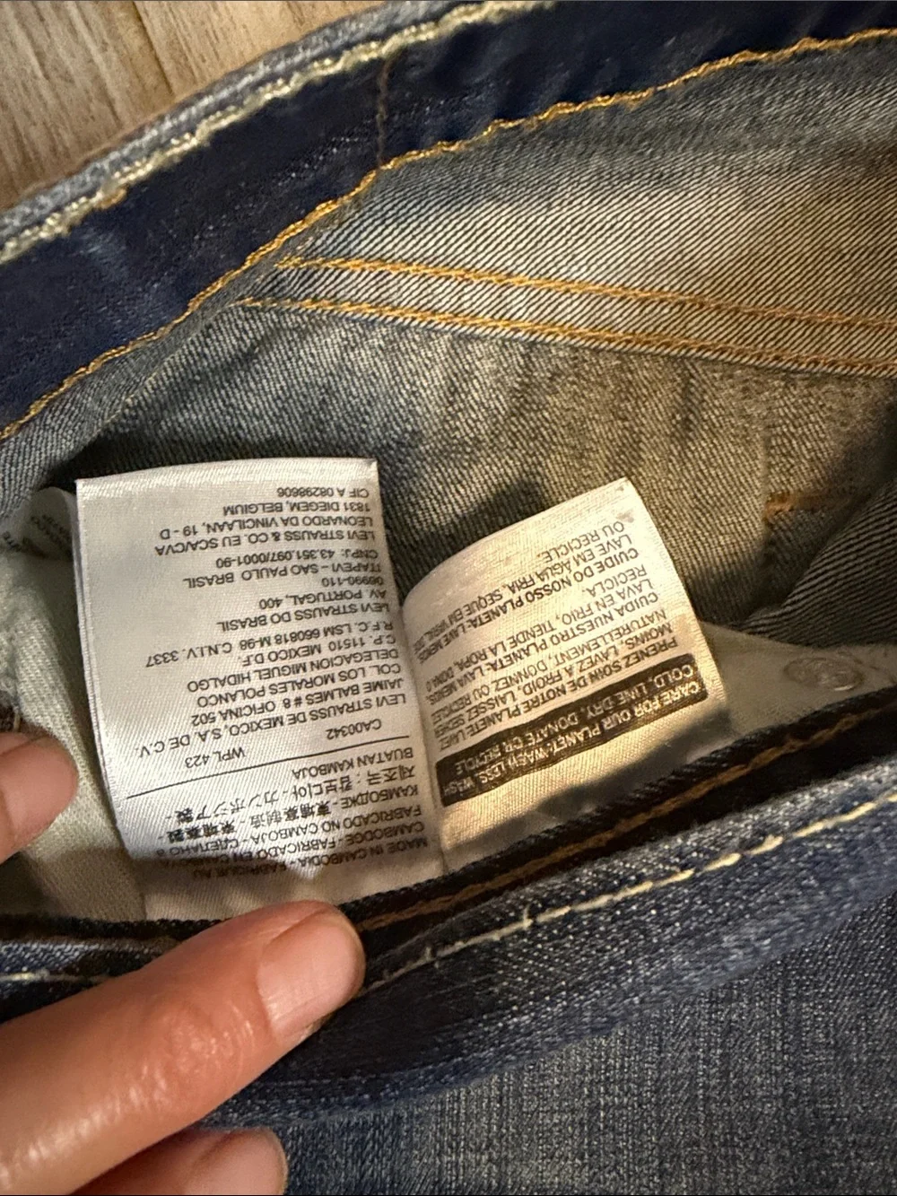 Levi's Men's Dark Blue Straight-Leg Jeans